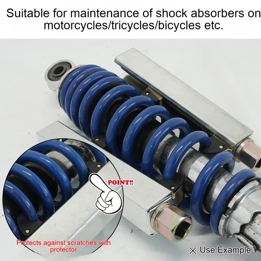 For Alloy 2pcs Motorcycle Shock Spring Compression Tool Set Compatible with 17mm Wrench for Motorcycle Repair Use