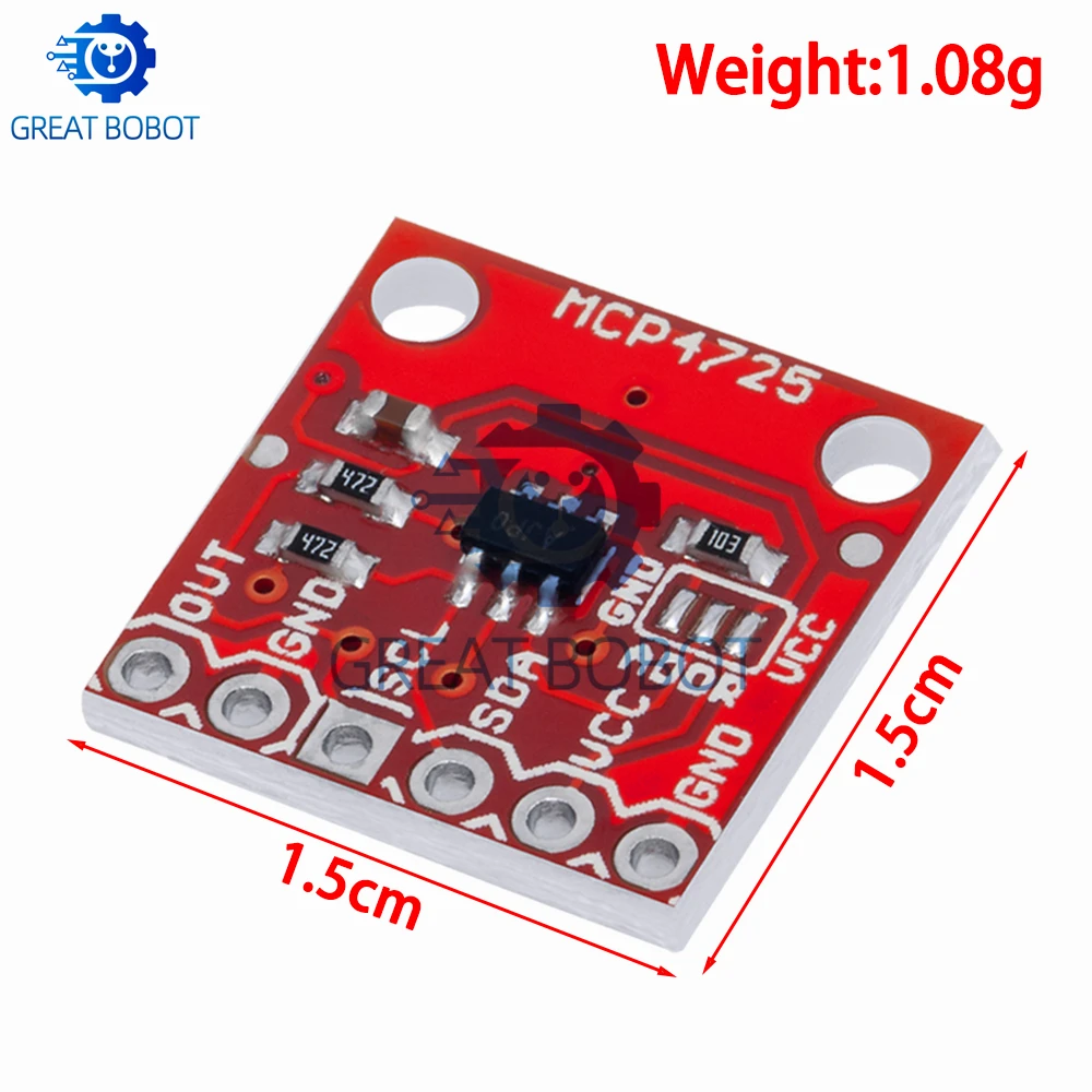 BS 1PCS  MCP4725 I2C DAC Breakout module  board CJMCU-MCP4725