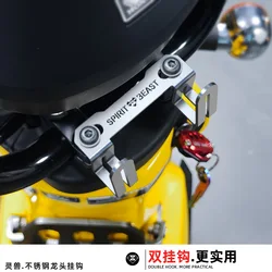 Zoomer e-Soporte de gancho para motocicleta, gancho de almacenamiento frontal para manillar, equipaje, casco, para Spirit Beast Honda Cross Cub 110