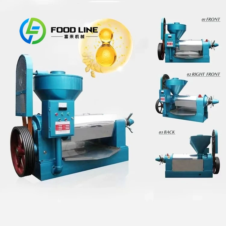 Commercial Cooking Oil Press Machine Extractor Black Seeds Peanut Rapeseed Oil Making Machine Automatic High Quality