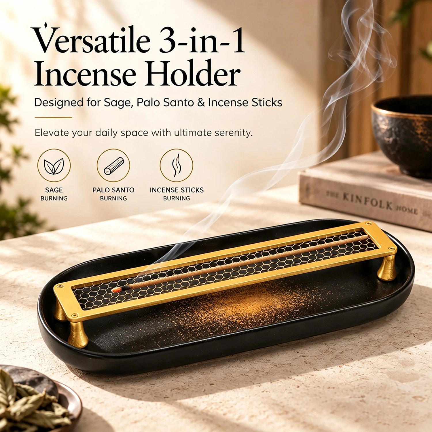 Incense Holder - Металлическая подставка для благовоний 3 в