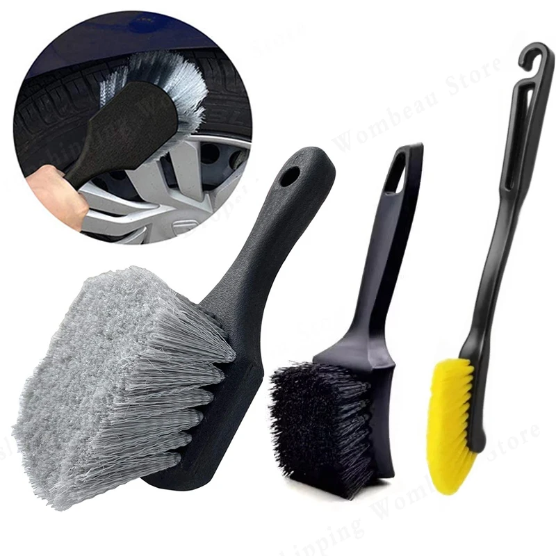 

Car Tire Wheel Rim Cleaning Brush Portable Microfiber Wheel Tire Rim Brush Wash Towel Kit Wheel Tire Cleaning Accessories