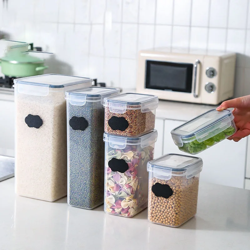 Sealed Jars Plastic Food Jars Storage Storage Jars Storage Jars Grains Kitchen Snacks Refrigerator Storage Boxes