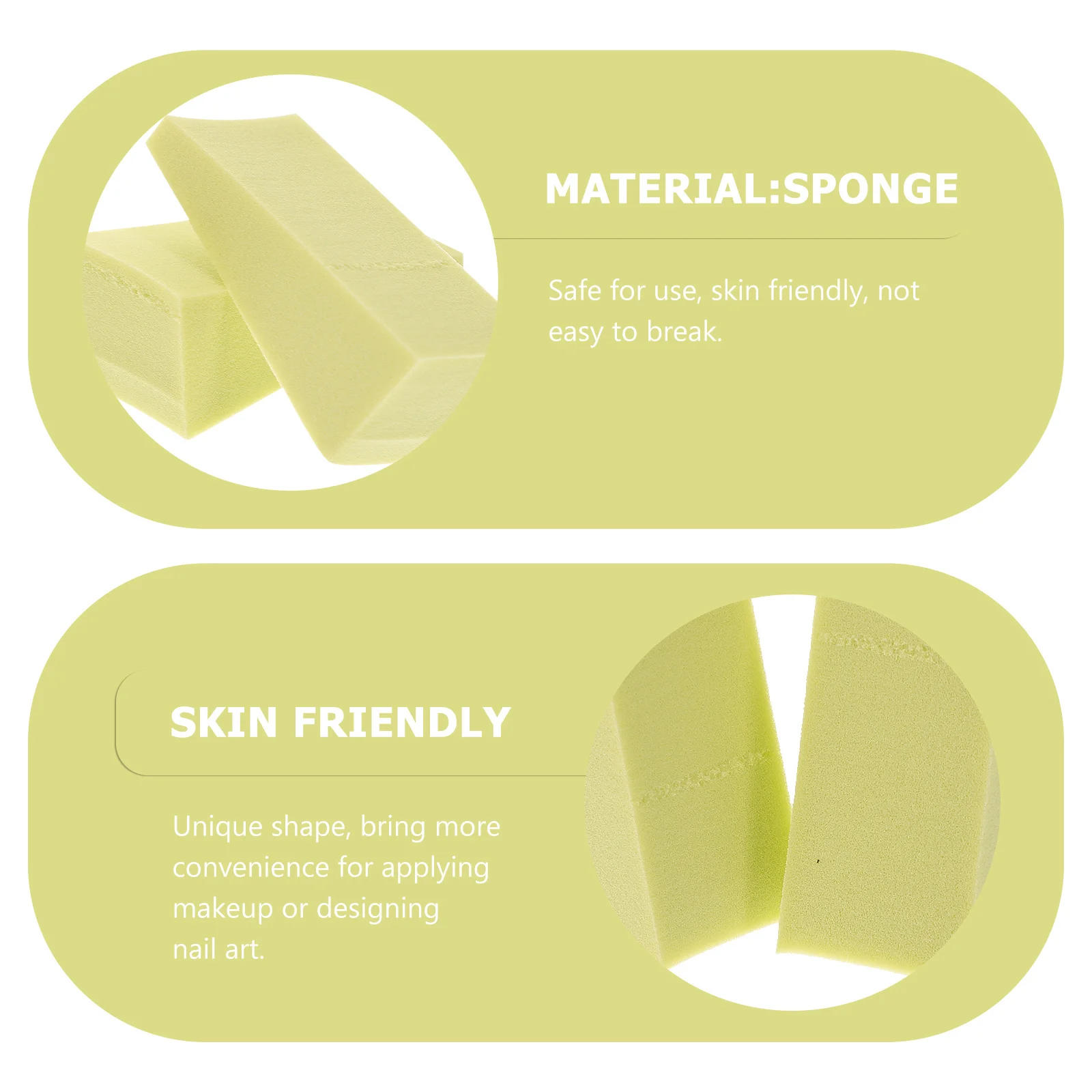 

24Pcs Manicure Sponge Nail Art Gradient Soft Skin-Friendly Applicators for DIY Color Nails and Makeup Nail Art Sponge