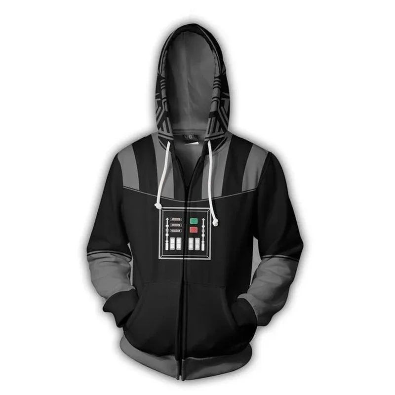 Cosplay Anime Cosplay disfraz sudaderas con capucha Stormtrooper Mandalorian Darth Vader primavera otoño chaqueta hombres abrigo para adultos Tops H 72th