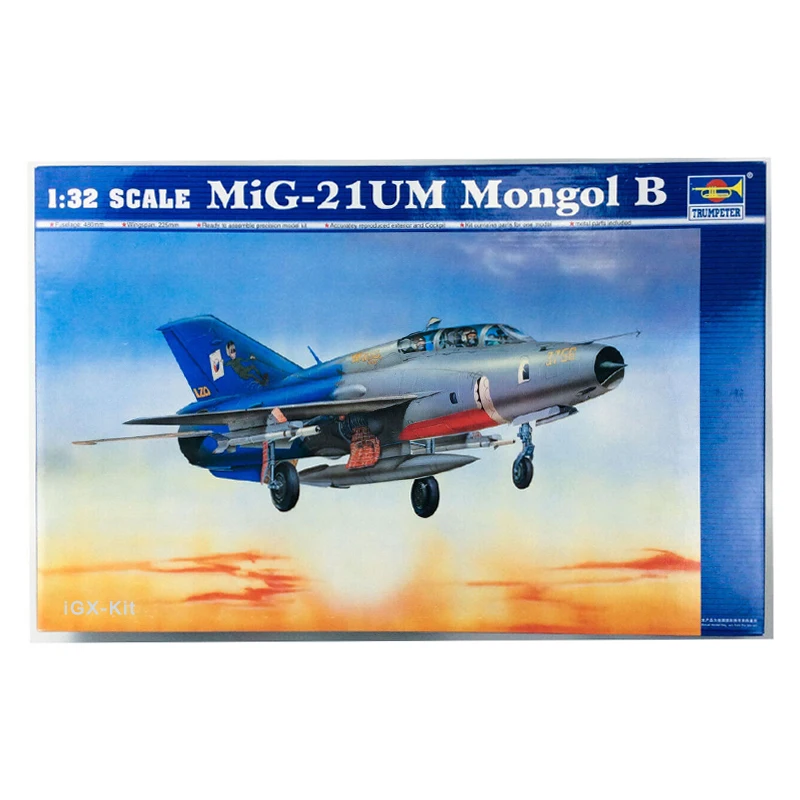 Trumpeter 02219 1: 32 MIG-21UM Mongol B Fighter Plane Aircraft Military Assembly Plastic Toy Handcraft Model Building Kit