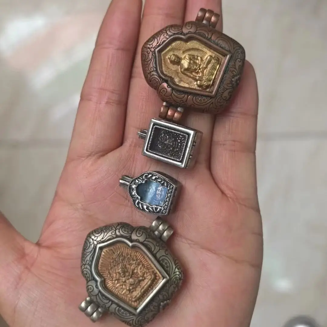 10pcs/lot typical copper boutique Tibetan element pendant A thousand-year-old amulet relic left over from Buddhism Old objects