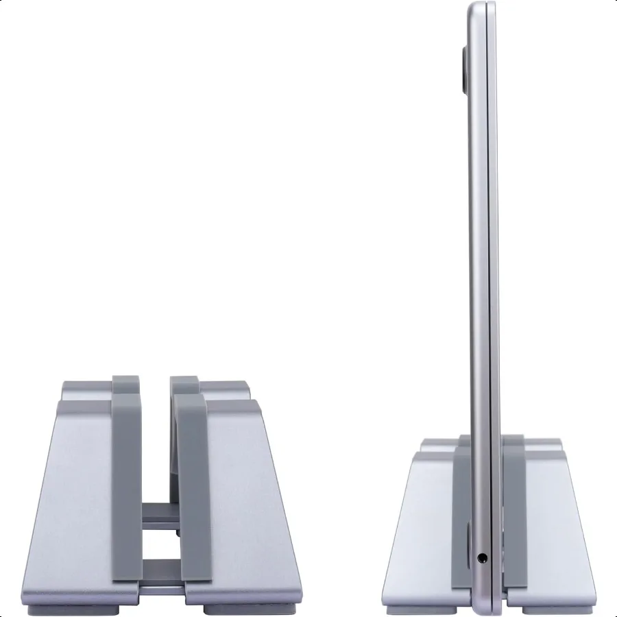 

Adjustable Vertical Laptop Stand Aluminum Universal Fit for All Laptops 1030mm Thickn Fashion Design Adjustable Width AntiSlip