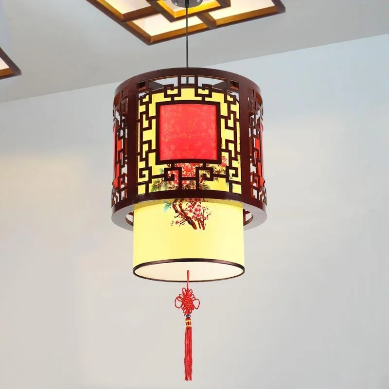 

Chinese Solid Wood Chandelier Hotel Restaurant Doorway Hallway Balcony Housewarming Antique Hot Pot Restaurant Palace Lanterns