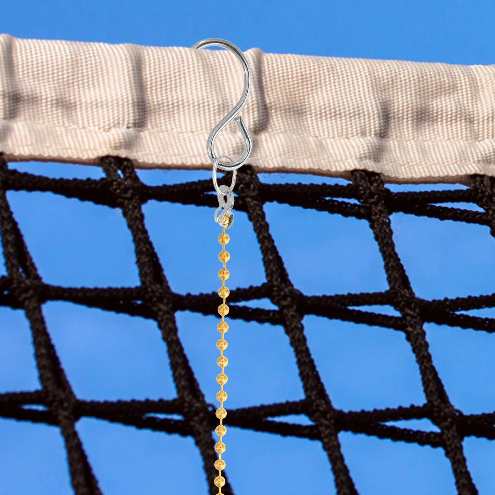 

2Pcs Volleyball Net Measurement Chain Height Tool for Referee Compact Lightweight Copper Durable Measure Equipment