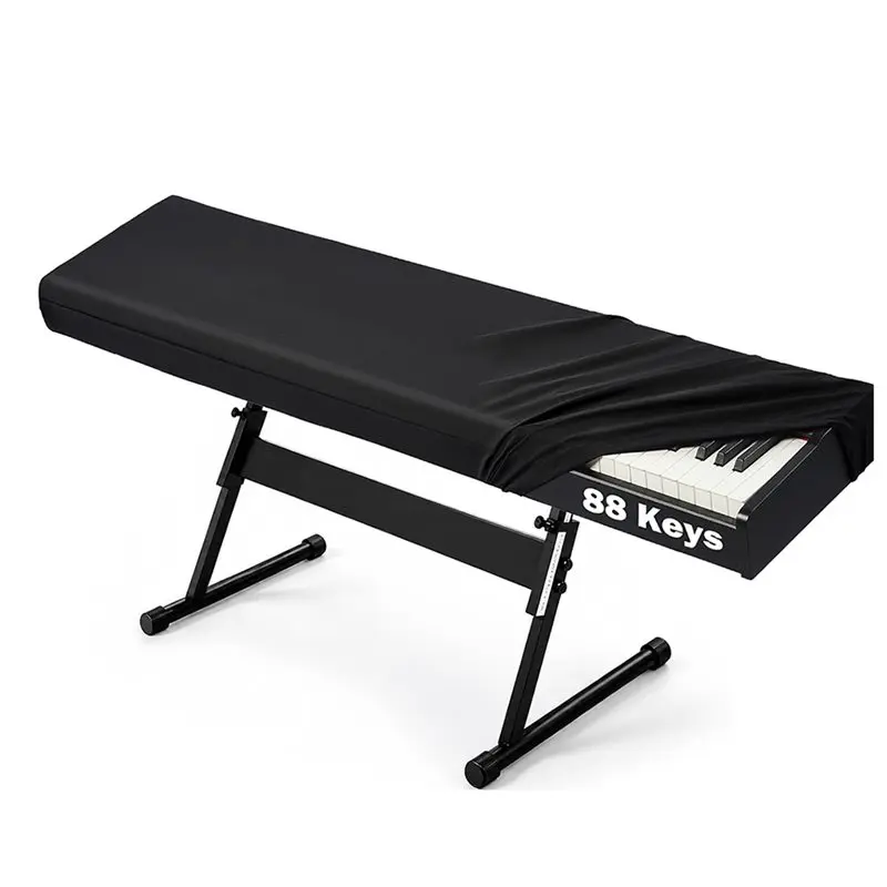 AWAH Soft Stretch Electronic Keyboard Cover 88 Keys Piano Keyboard Dust Cover, Dust-Proof& Scratch-Resistant With Straps