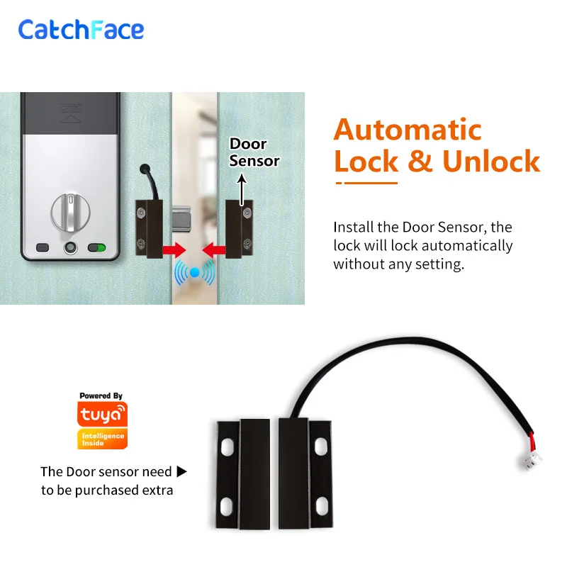 TUYA Smart Lock Electronic Deadbolt Intelligent APP Fingerprint  Key Digital Lock Keyless For Home Office Apartment Hotel