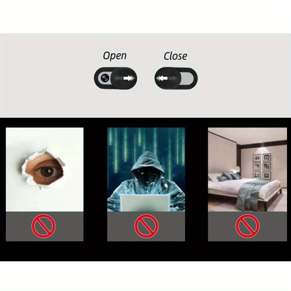 5ชิ้นหน้ากากป้องกันกล้องเพื่อความเป็นส่วนตัวสำหรับไอแพดเว็บแล็ปท็อปพีซีแมคบุ๊คสากลบางวัสดุพลาสติก