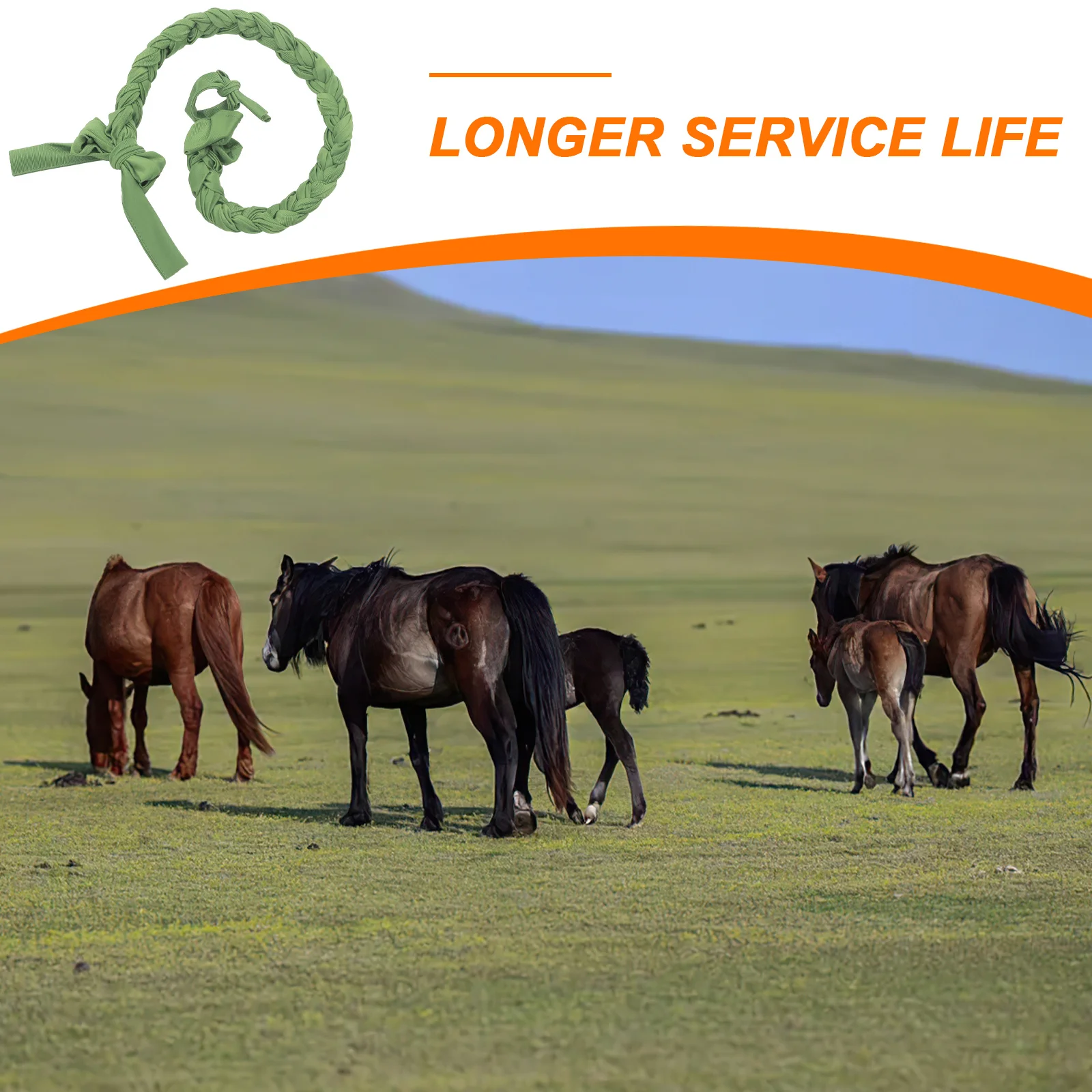 

Horse Tail Extension Red Braided Strap Protective Tail Holder Lightweight Durable for Outdoor Use Horse Grooming Extension