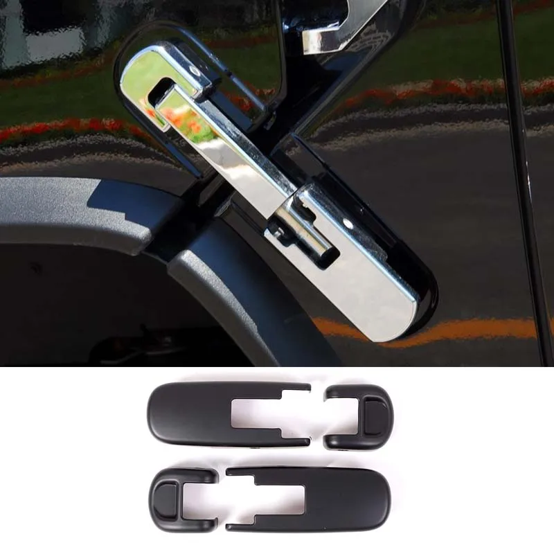 

For HUMMER H2 SUV SUT 2003-2009 Car Hood Side Hinge Cover Trim Cap Guard ABS Light Exterior protection accessories