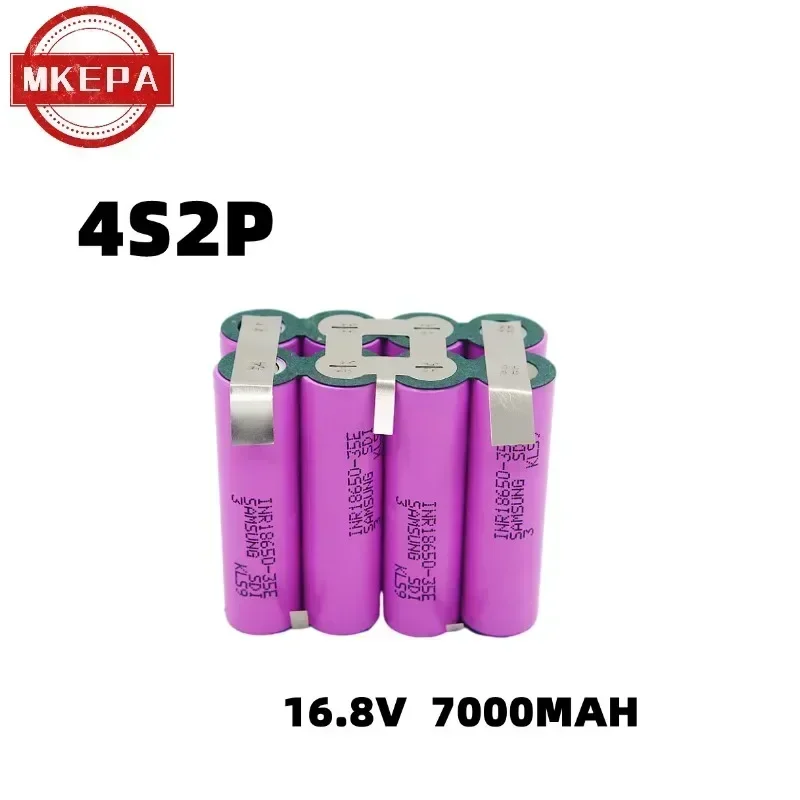 3S1P 3S2P 4S1P 4S2P 5S2P 18650 3500mAh/7000mAh electric drill 12.6V 16.8V 21V rechargeable lithium battery electric screwdriver