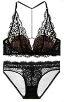 

Комплект нижнего белья: бюстгальтер-бралетт с французским кружевом, без косточек, с застежкой спереди, для небольшой груди, с эффектом пуш-ап, тонкие регулируемые бретельки, чистый комфорт, без спинки, BC