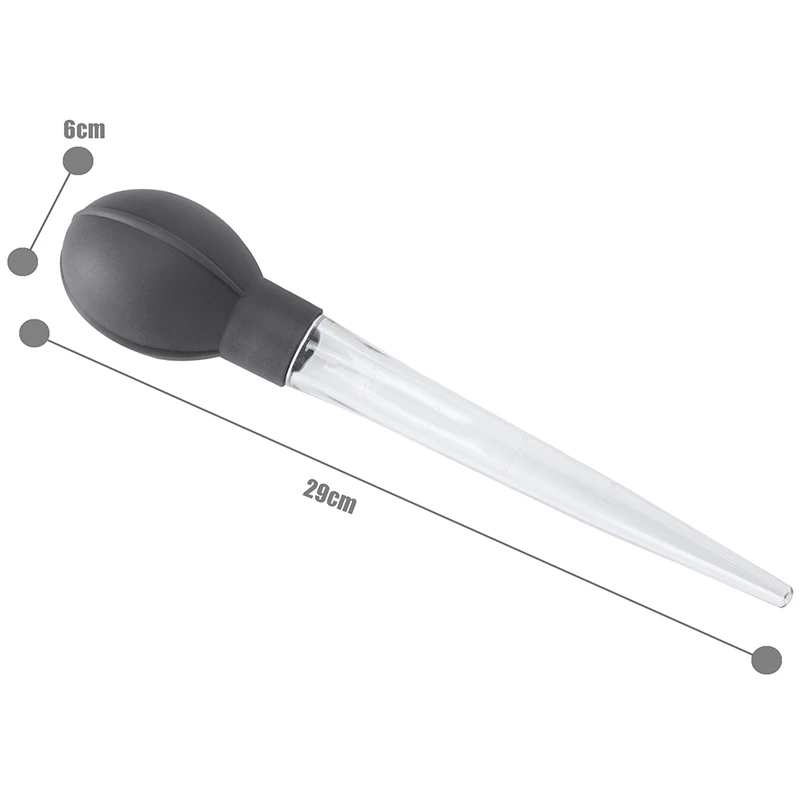 28 مللي أدوات المطبخ الطبخ تركيا قطارة زيت الدجاج الشواء الغذاء باستر حقنة أنبوب واضح الأنابيب