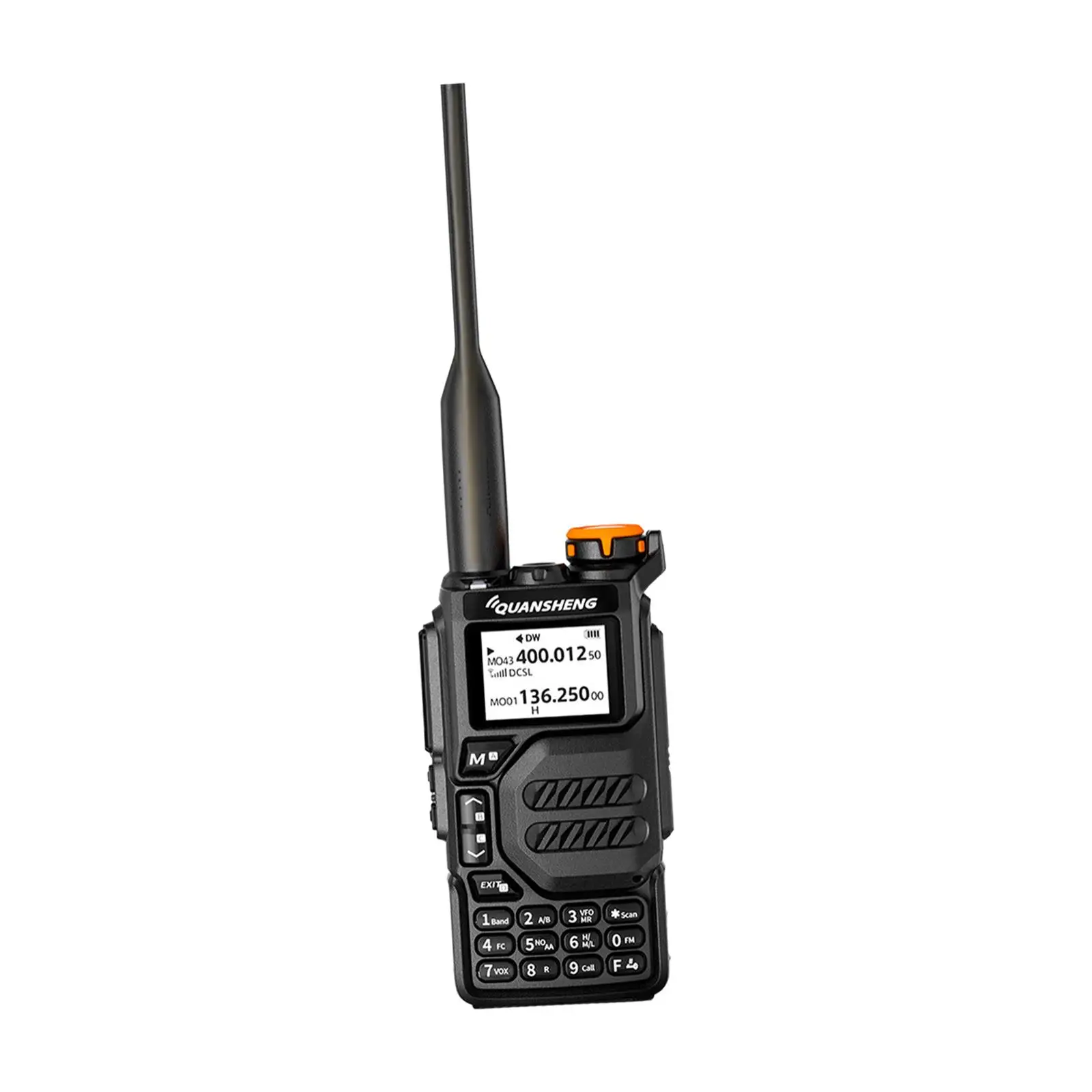 uvk5 Two Way Radio Walkie US Adapter 110V Black Good Performance Rechargeable Lightweight Type C Charging Port Handheld Radio