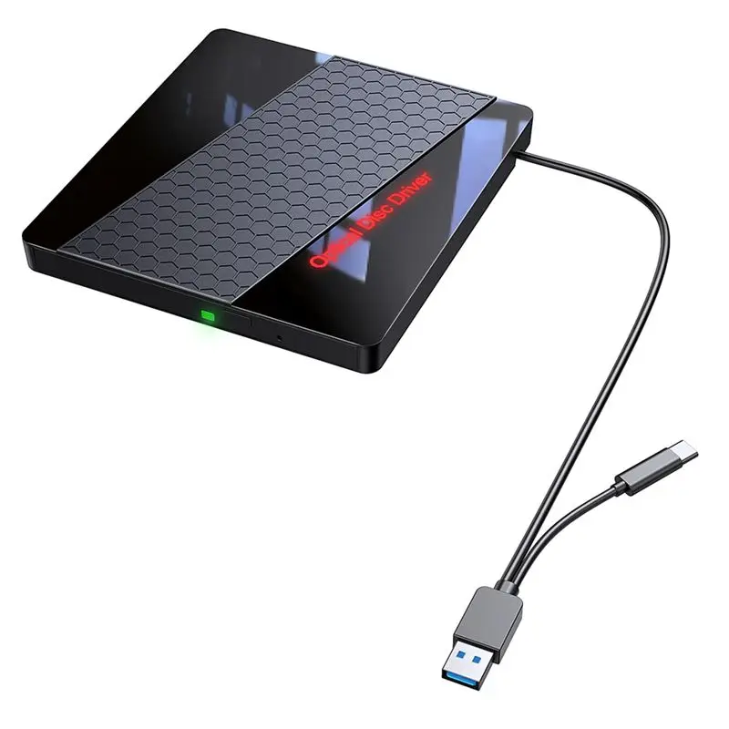 HOT!A72T 7 In 1 USB 3.0 Type C External CD DVD RW Optical Drive Portable DVD Player Burner Reader USB Hub For PC Laptop