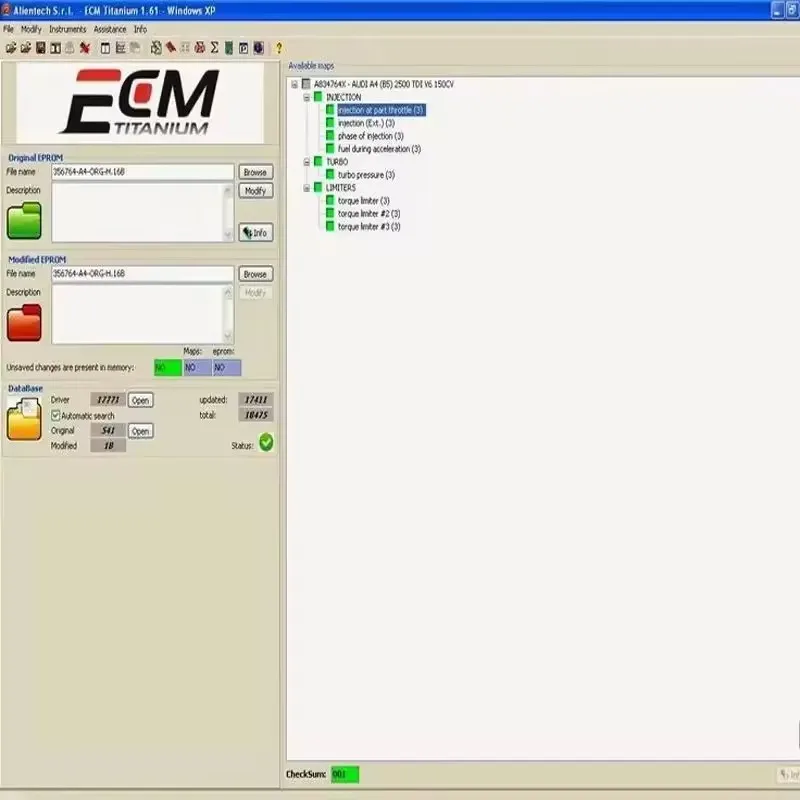 

2024 caliente ECM titanio 1,61 con más de 26000 controlador ECM 18259 + controladores para herramienta ecu para KT-/AG y K- ESS