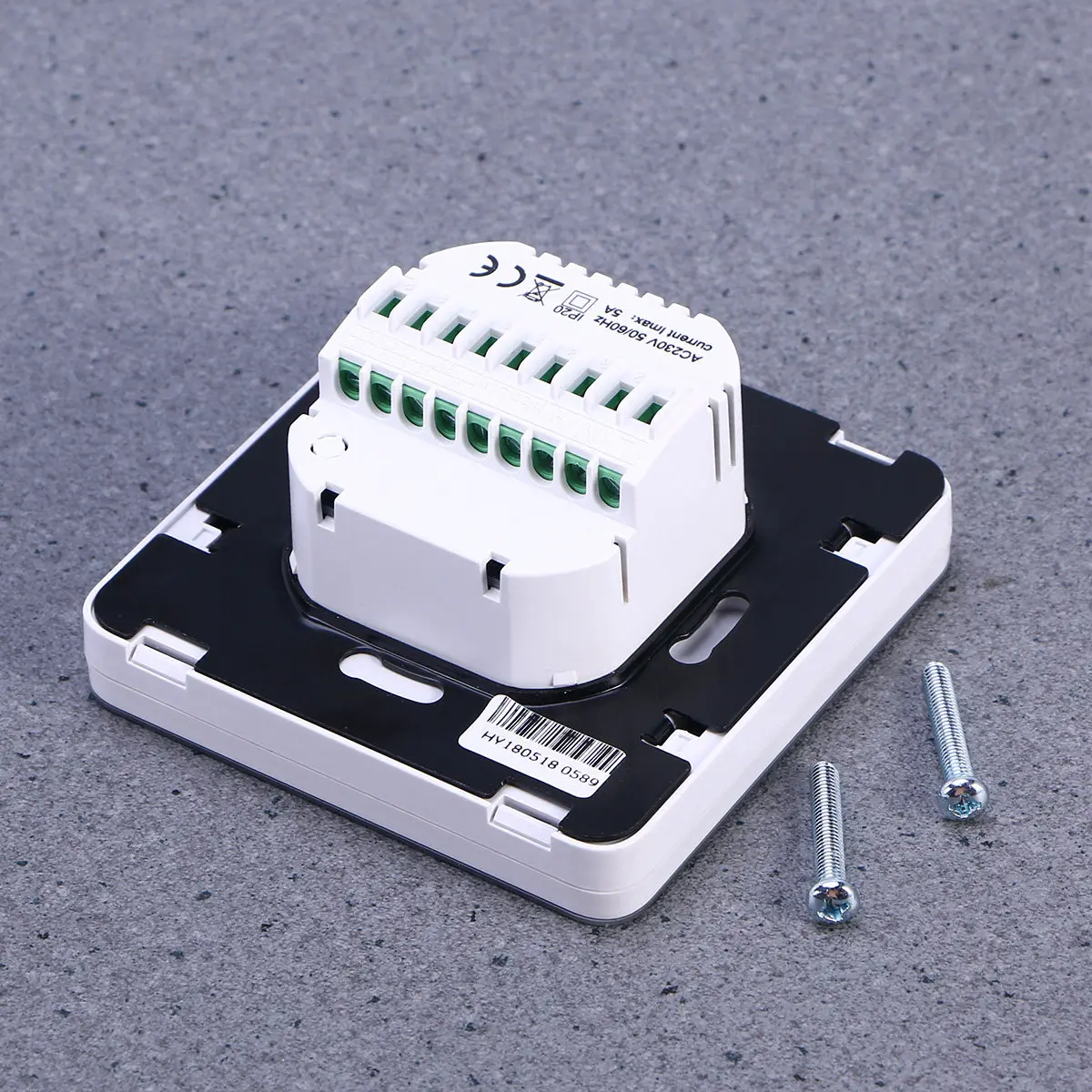 White Programmable Thermostat Digital Fan Coil Units Temperature Controller Touch Screen Cooling Heating Wireless Smart