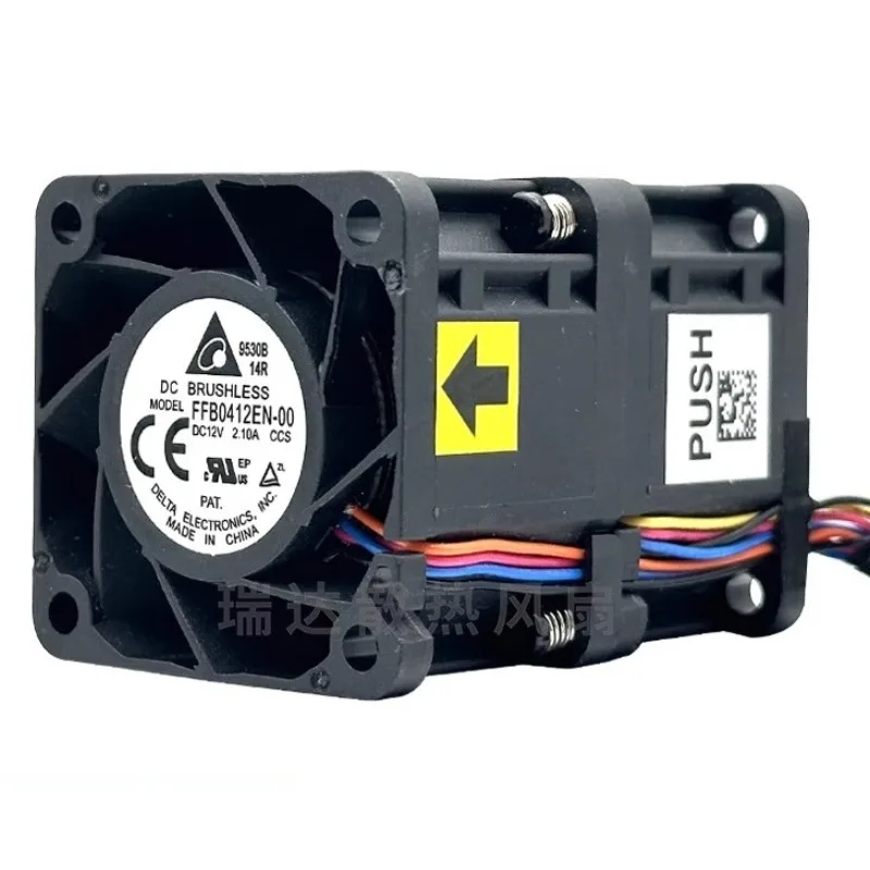New Cooler Fan for Delta FFB0412EN-00 12V 2.10A 4056 4CM Dual Connected Server Cooling Fan 40 * 40 * 56MM