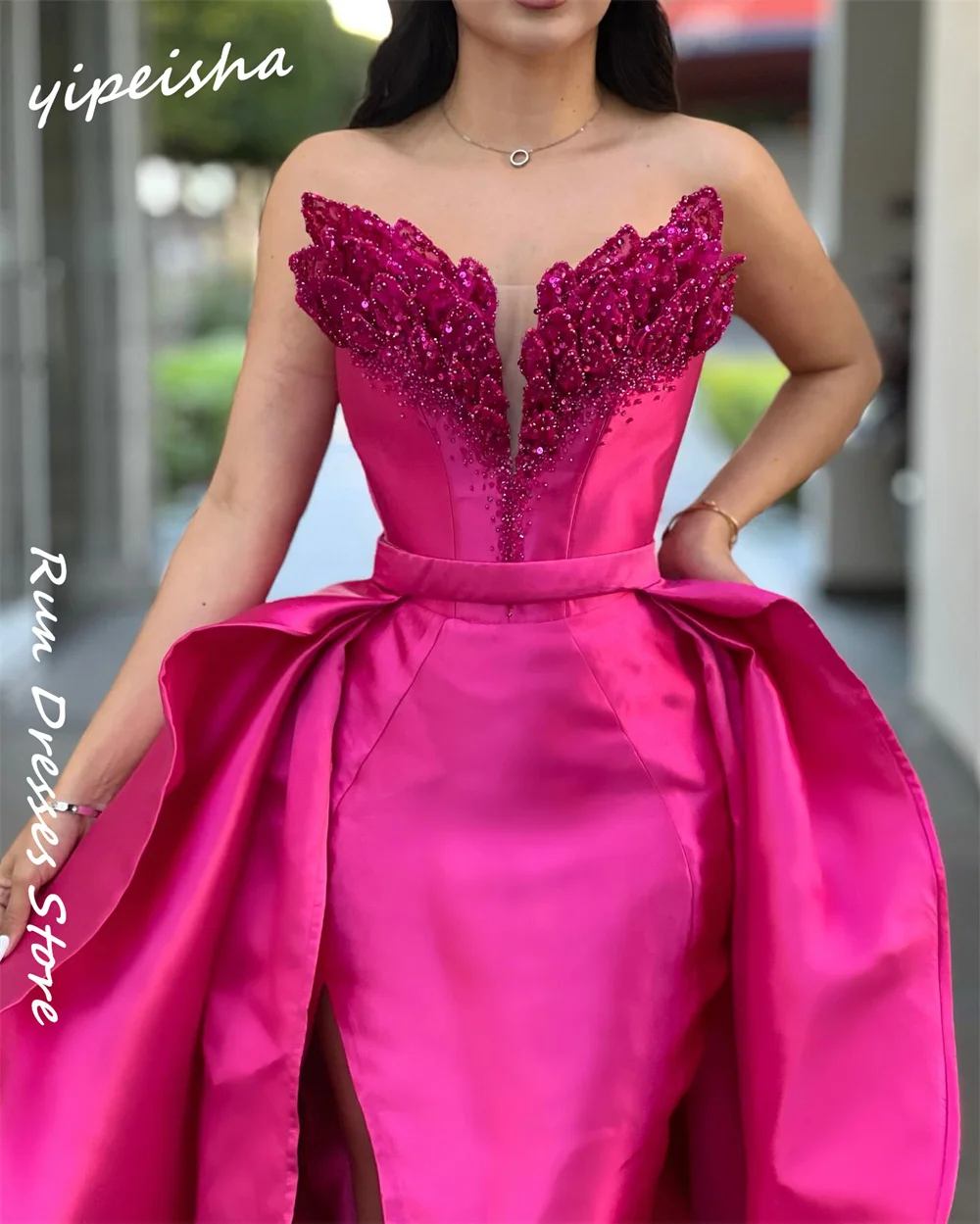 Customized Prom Yipeisha Sweetheart A-line Dresses Sequin s Vestidos De 15 Quinceañera Вечернее Платье Женское