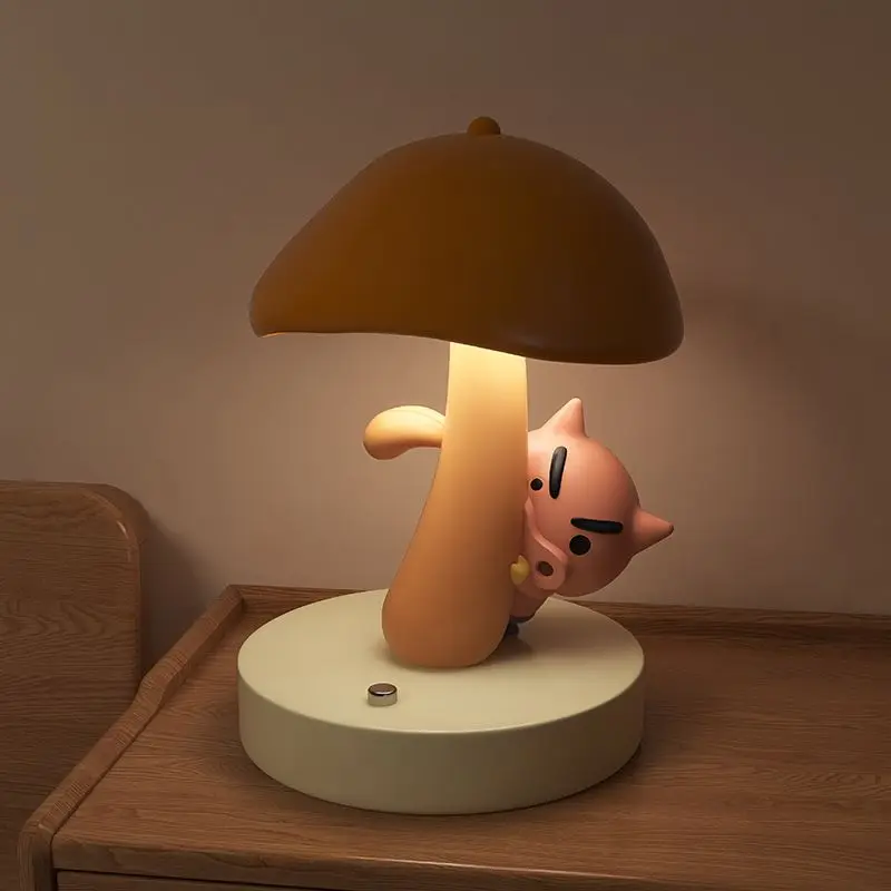 Cute Cartoon Kawaii Crayon Shin-Chan Buriburizaemon Table Lamp Living Room Room Bedroom Bedside Night Light Birthday Gift