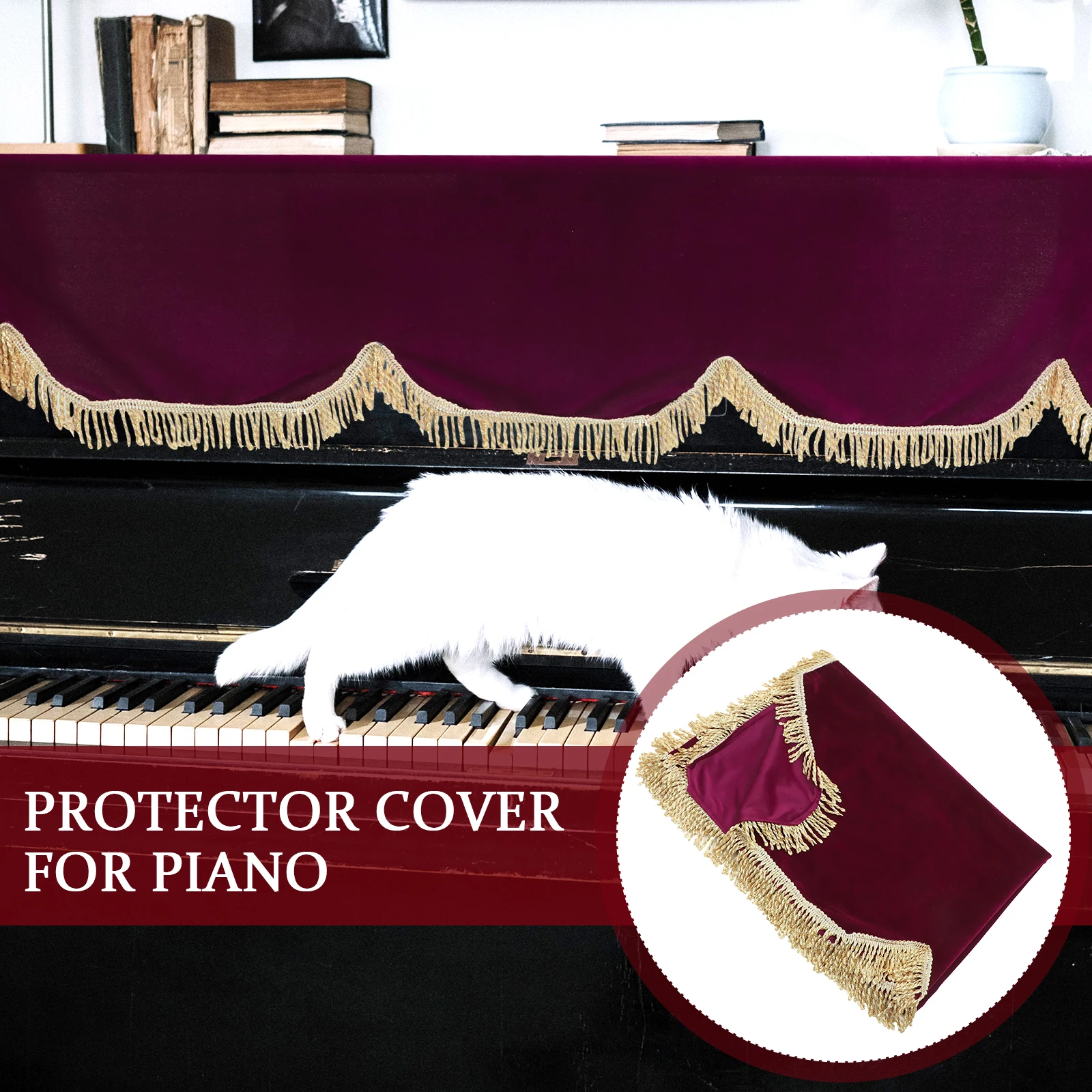 

Piano Key Board Dust Cover Digital Keyboard Covers Electric Electronic Triangle