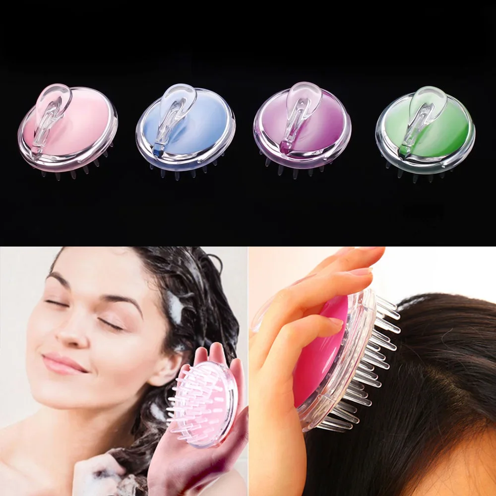 Silicone Head Body Massager Shampoo Scalp Massage Brush Hair Washing Comb Body Shower Brush Bath Spa Slimming Massage Brush Tool