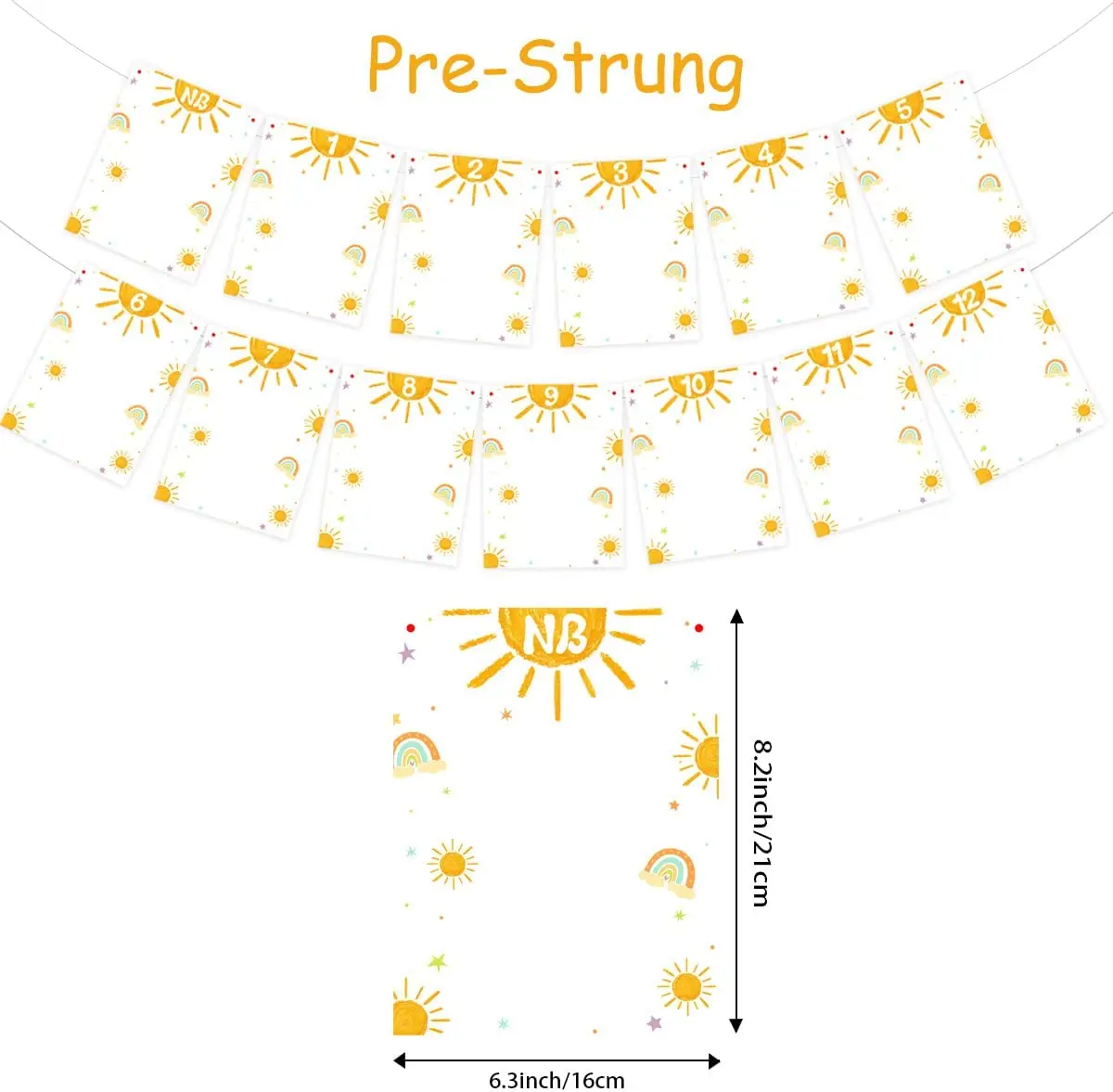 Słoneczna baner ze zdjęciami słoneczna Pierwsza dekoracje na imprezę urodzinową pierwsza podróż wokół baner ze zdjęciami słońca dla noworodka do 12