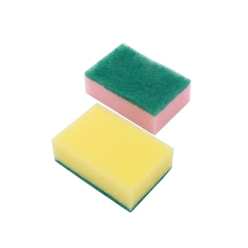 10 Pack Dishwashing Sponge Scouring Cloth Kitchen Double-sided Cleaning Water Absorption and Stain Removal Sponge