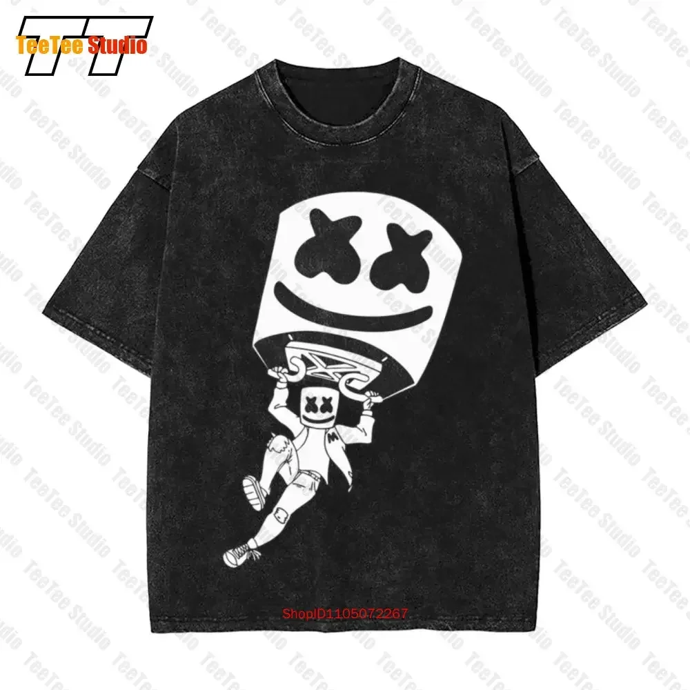 Marshmallow Dancing Dj Music Love  Oversized T-Shirt YILO