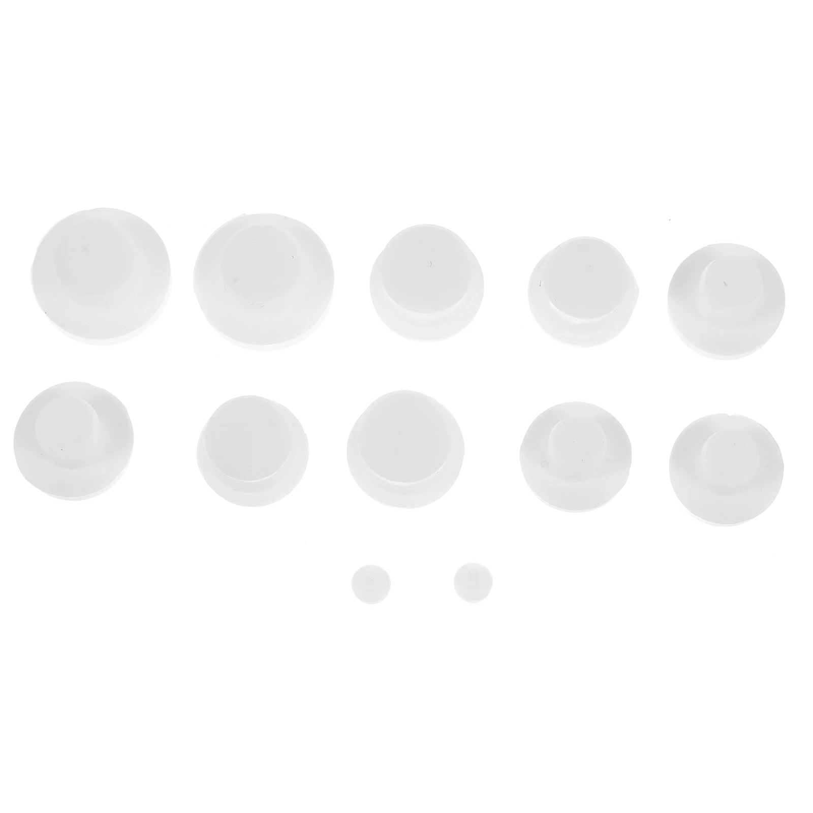 

12 Pcs Silicone Stopper Plug Salt Pepper Shaker Plugs White Silica Gel Rubber Solid