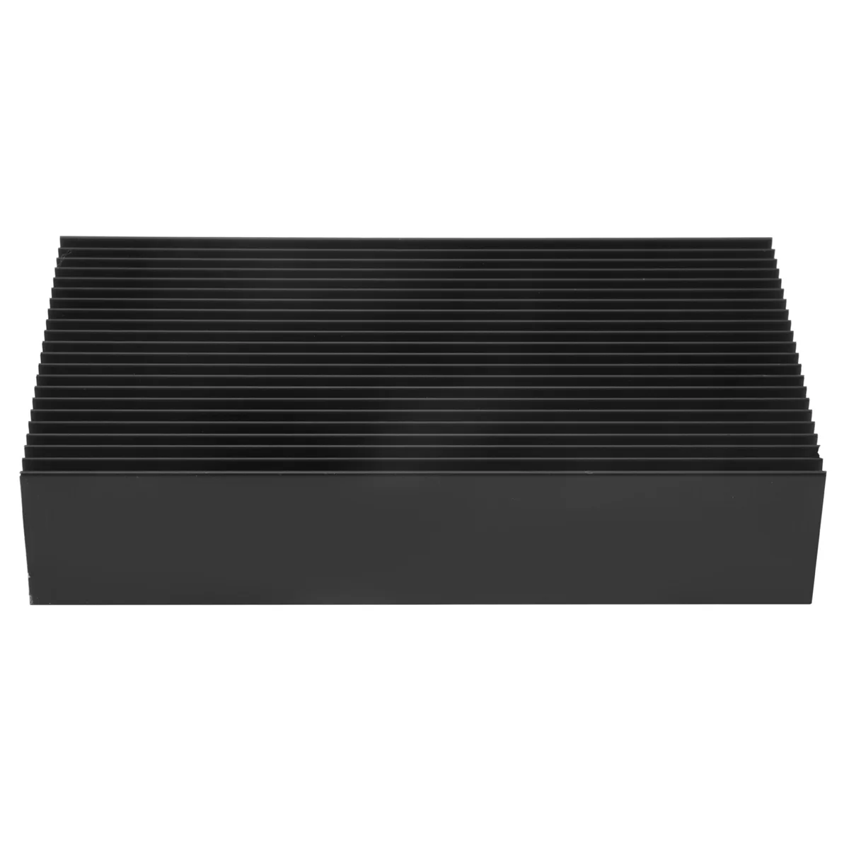 A44TAluminium Duży radiator 4,72 x 2,72 x 1,06 cala /120 x 69 x 27 mm Radiator chłodzący z czarnego tlenku węgla 22 żebra
