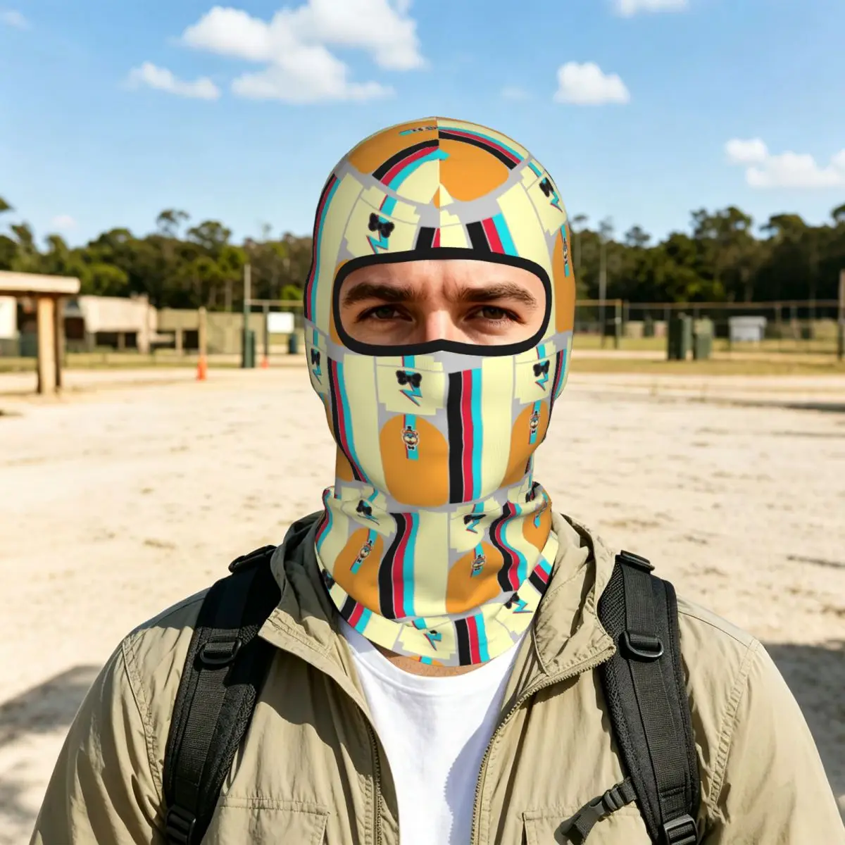 Glamrock Freddy Fazbear Entertainment Breathable Thin Balaclava Full Face Mask Sun Protection Neck Gaiter For Motorcycle