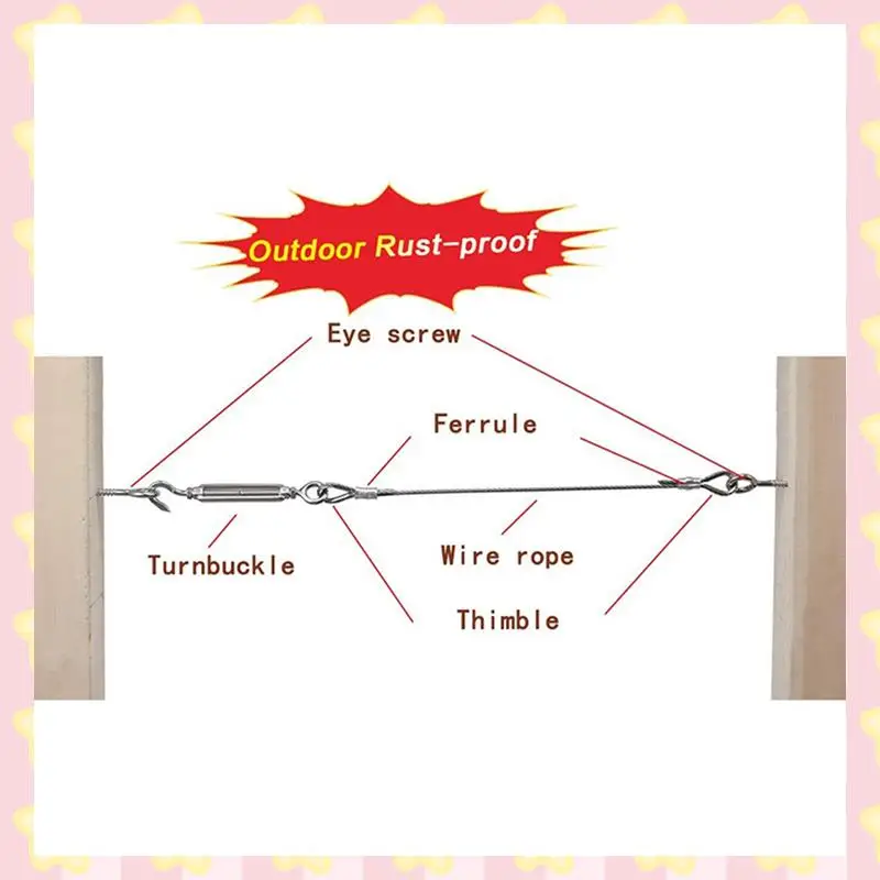 

AB51 50 Pack Stainless Steel Eye Shape Screws Metal Hook Wood Terminal Ring Eyelet Hooks Self Tapping Screws M6