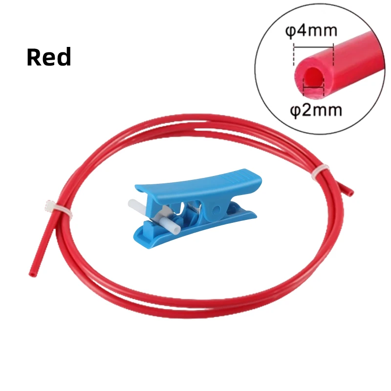 1/2/4M Bowden-Extruder PTFE-Schlauch für J-Head Hotend V5 V6 1,75mm Filament ID 2mm AD 4mm Teflonrohr für Ender 3 3D-Drucker-Teile