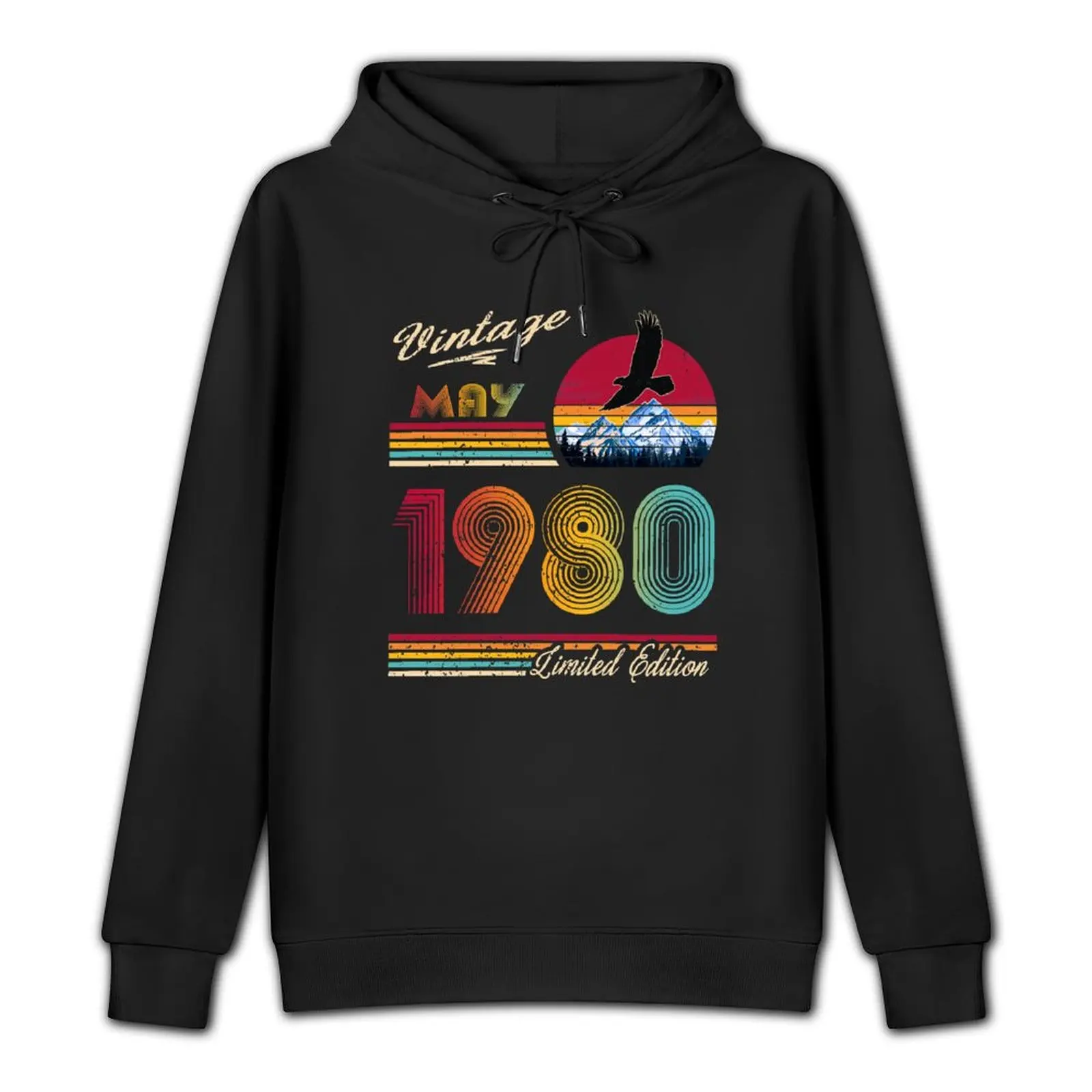 May 1980 Birthday Pullover Hoodie aesthetic clothing korean clothes men's clothing new in hoodies & sweat-shirt