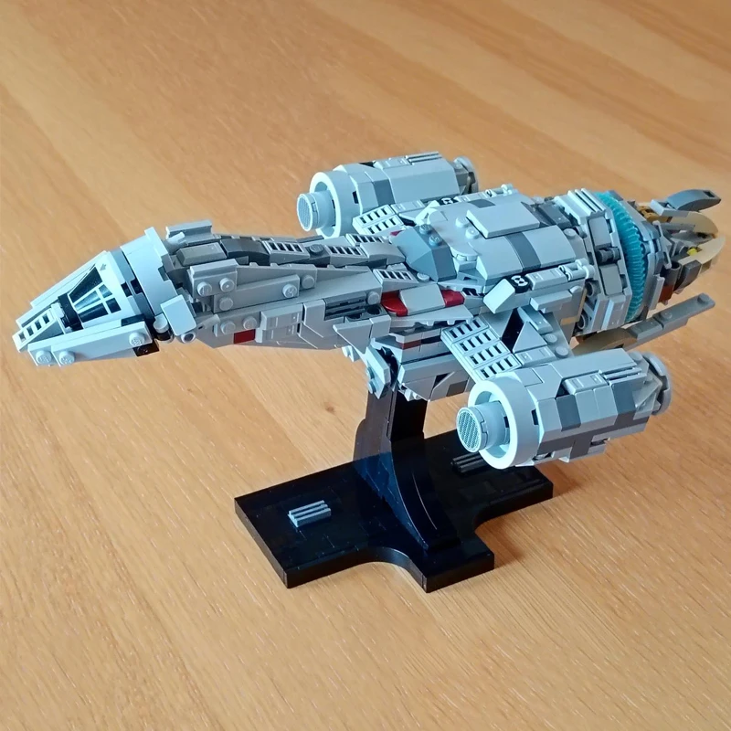 

670 деталей MOC ICONS серии Firefly-Class Serenity космический корабль миди-масштаб строительные блоки модель DIY сборка кирпичи модель игрушки подарок