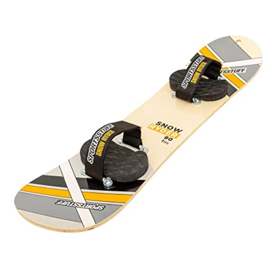 

SportsStuff Snow Ryder Hardwood Snowboard for Beginners Wood Construction Multiple Sizes and Colors Durable and Lightweight Des