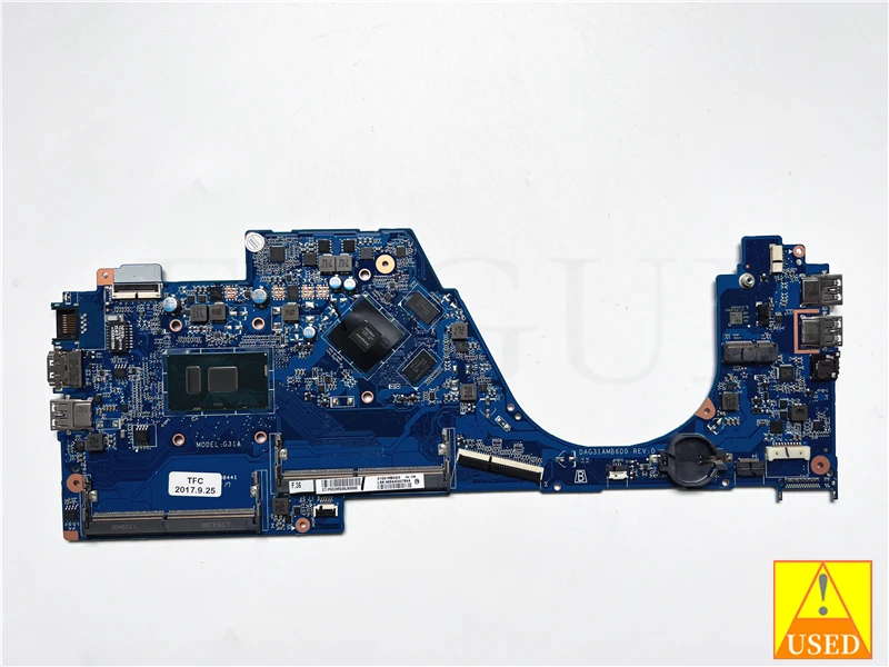 Laptop Motherboard DAG31AMB6D0 FOR HP 14-AL with SR2ZW i3-7100U CPU Fully Tested and Works Perfectly