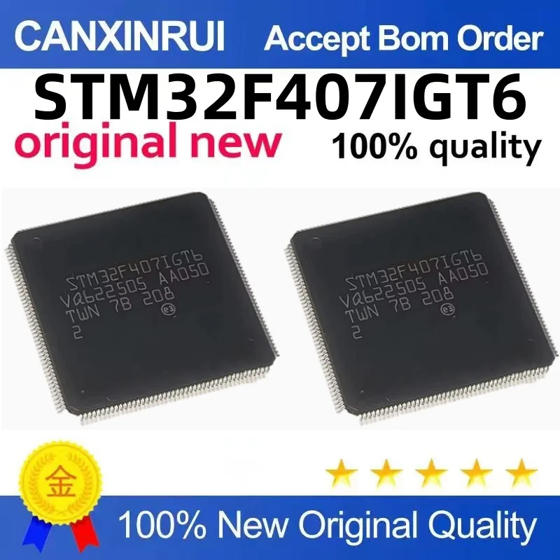 

Original STM32F407IGT6 LQFP-176 ARM Cortex-M4 32-bit microcontroller MCU