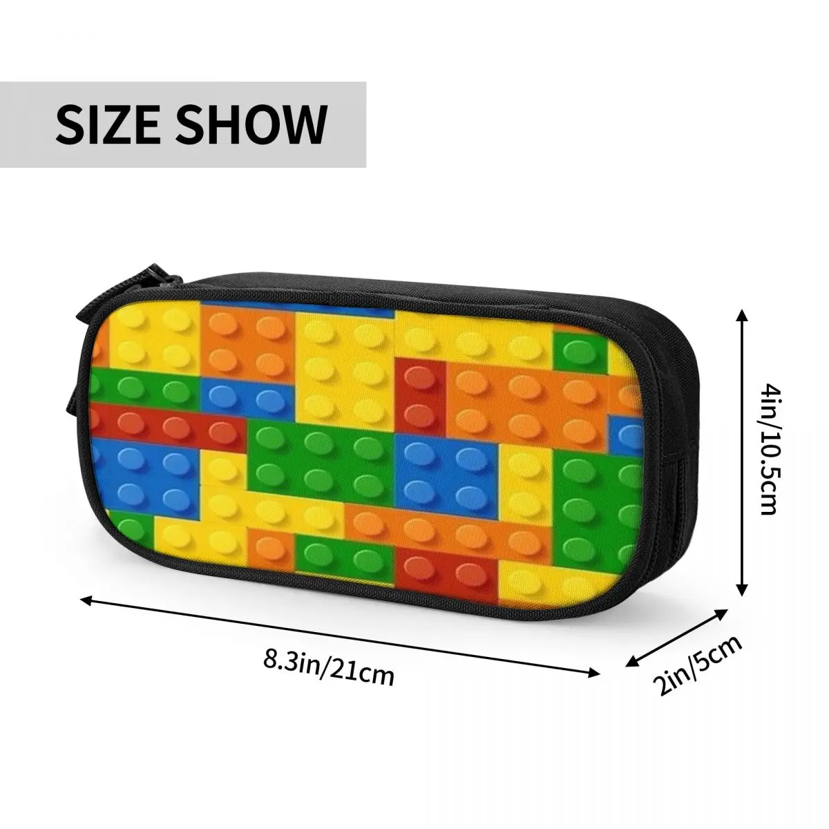 Hit The Bricks Pencil Cases Large Storage Pen Bags Pen Box Pencil Pouch For Boys Girls Students Stationery School Office