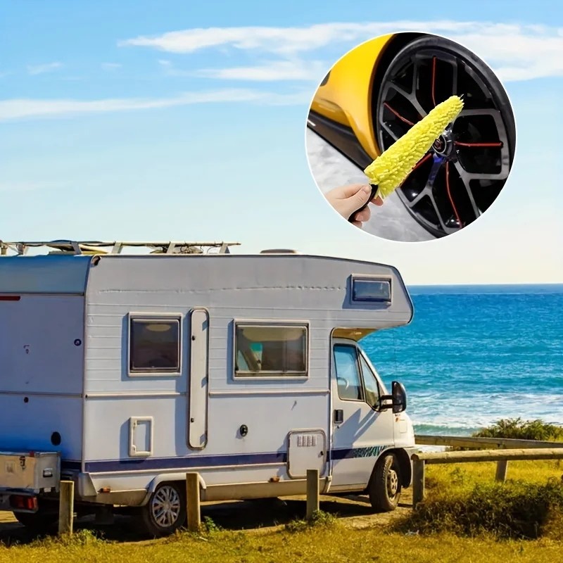 1pcs Effortlessly Clean Your Car Wheels with this Tire Rim Cleaning Tool image 3
