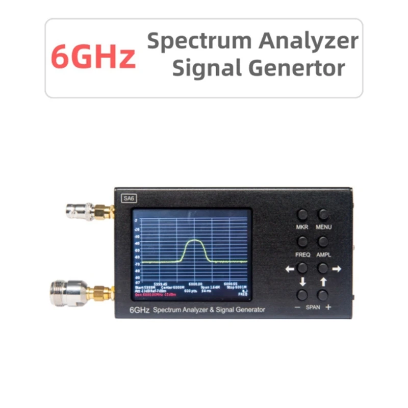 New SA6 Portable 6Ghz Spectrum Analyzer & Signal Genertor TO, 2G, 3G, 4G, LTE, CDMA, DCS, GSM, GPRS,GLONASS Replacement