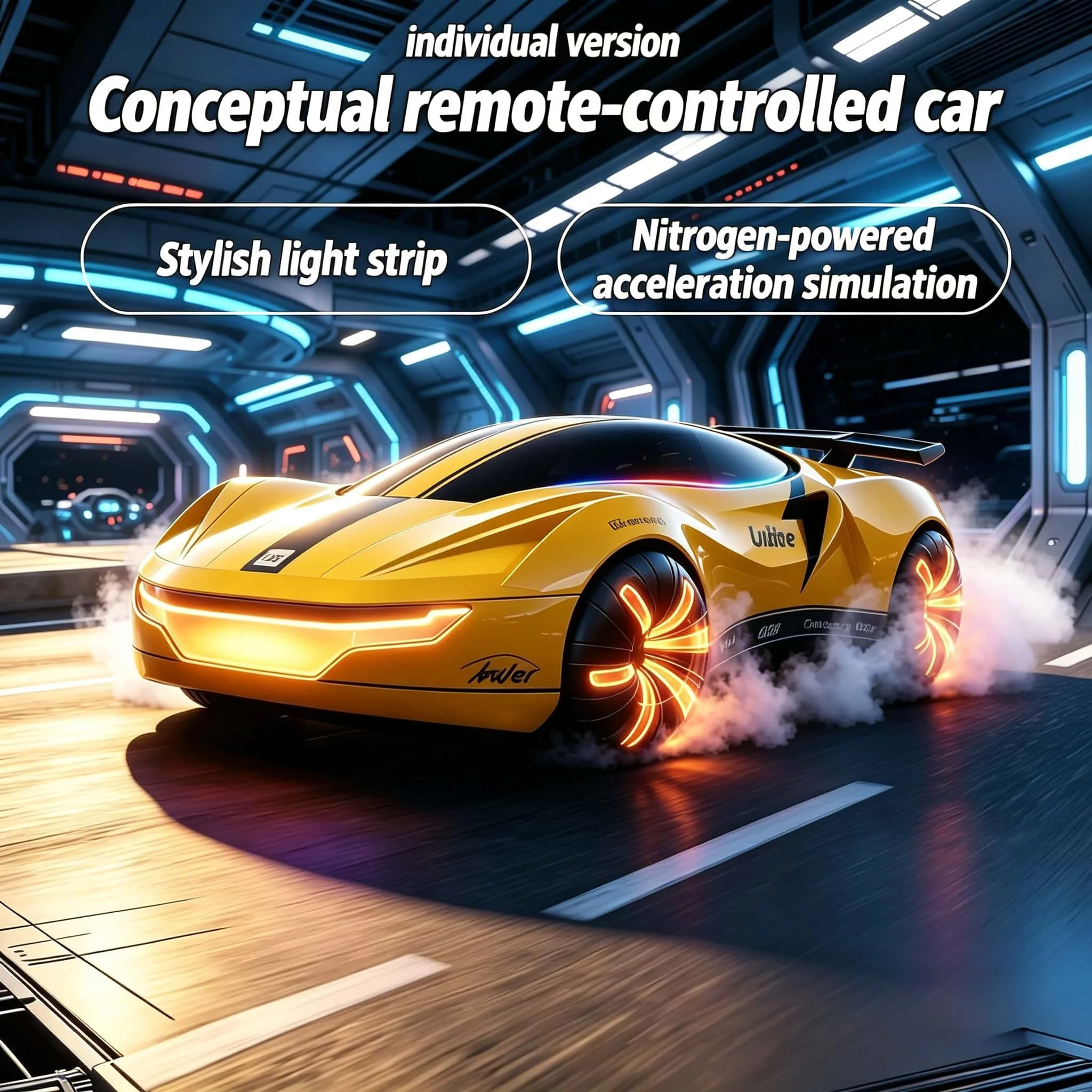 

Компактный радиоуправляемый дрифт-кар 4WD с яркой подсветкой, музыкой и эффектами распыления. Отлично подходит для игр в помещении и на улице, идеальный подарок на праздники.