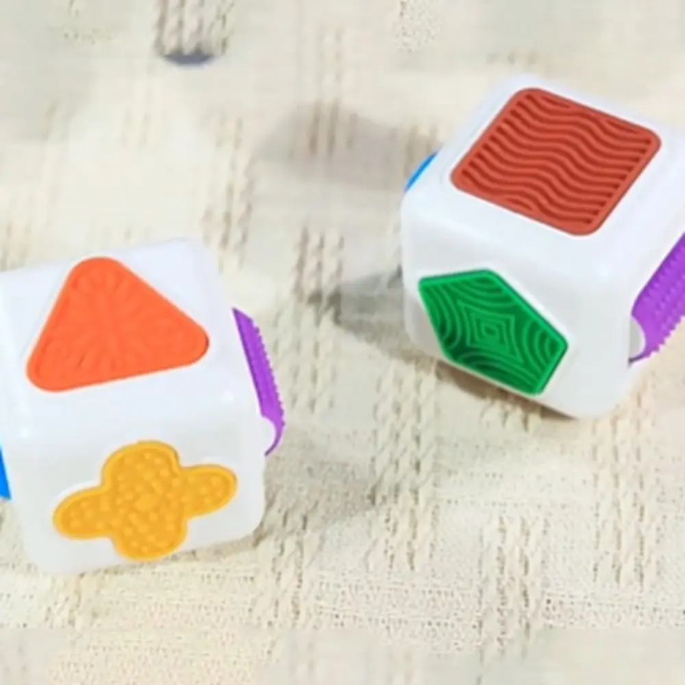 Geometria esagonale sensoriale multisfaccettata Geometria stereoscopica 3D Cubo sensoriale Colore arcobaleno Materiale siliconico Rullo punta delle dita