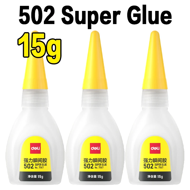 Deli 502 Professionele sterkte superlijm Snelle cyanoacrylaatlijm Hardware Metaal Auto's Hout Ambachten Hobby's Directe hechting